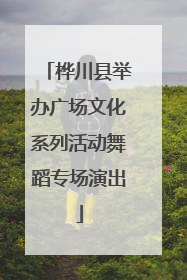 桦川县举办广场文化系列活动舞蹈专场演出