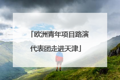 欧洲青年项目路演代表团走进天津