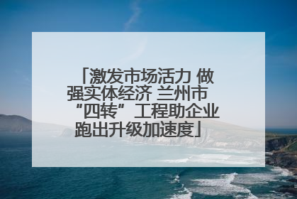 激发市场活力 做强实体经济 兰州市“四转”工程助企业跑出升级加速度