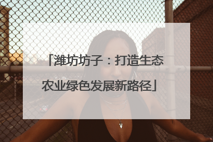 潍坊坊子：打造生态农业绿色发展新路径