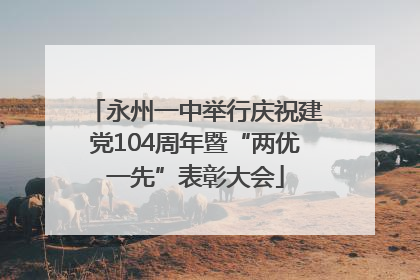 永州一中举行庆祝建党104周年暨“两优一先”表彰大会