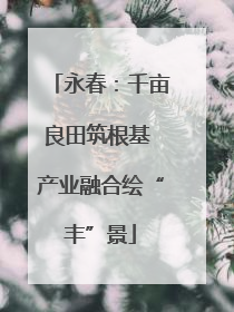 永春：千亩良田筑根基 产业融合绘“丰”景
