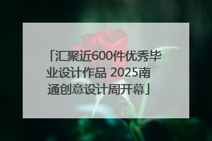 汇聚近600件优秀毕业设计作品 2025南通创意设计周开幕