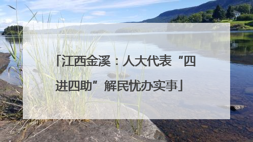 江西金溪：人大代表“四进四助”解民忧办实事
