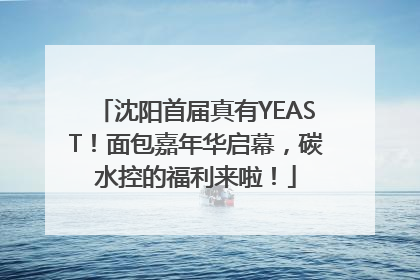 沈阳首届真有YEAST！面包嘉年华启幕，碳水控的福利来啦！