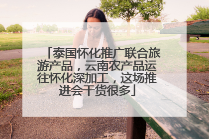 泰国怀化推广联合旅游产品，云南农产品运往怀化深加工，这场推进会干货很多