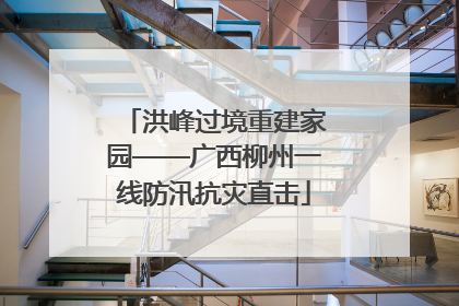 洪峰过境重建家园——广西柳州一线防汛抗灾直击