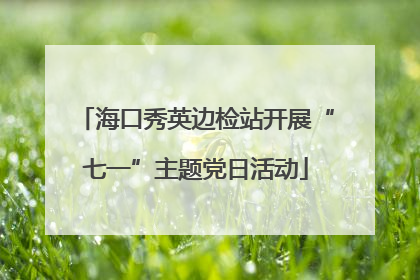 海口秀英边检站开展“七一”主题党日活动