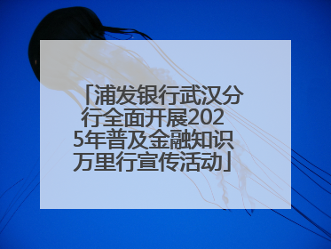 浦发银行武汉分行全面开展2025年普及金融知识万里行宣传活动