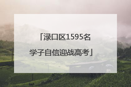 渌口区1595名学子自信迎战高考
