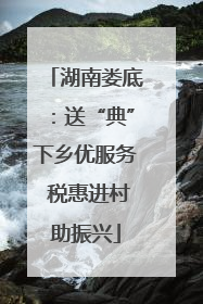 湖南娄底：送“典”下乡优服务 税惠进村助振兴