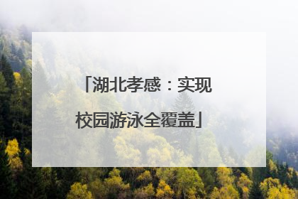 湖北孝感：实现校园游泳全覆盖