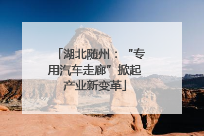 湖北随州：“专用汽车走廊”掀起产业新变革