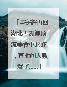 董宇辉再回湖北！溯源顶流美食小龙虾，直播间人数爆了……