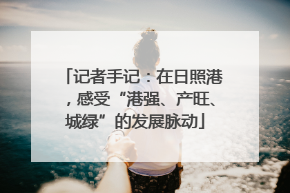 记者手记：在日照港，感受“港强、产旺、城绿”的发展脉动