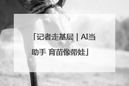 记者走基层｜AI当助手 育苗像带娃