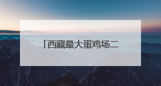 西藏最大蛋鸡场二期投产 可日产鲜鸡蛋超150万枚