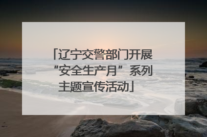 辽宁交警部门开展“安全生产月”系列主题宣传活动