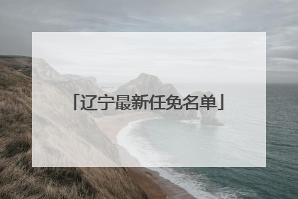 辽宁最新任免名单