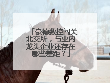 豪德数控闯关北交所，与业内龙头企业还存在哪些差距？