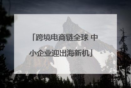 跨境电商链全球 中小企业迎出海新机