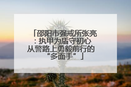 邵阳市强戒所张亮：执甲为盾守初心 从警路上勇毅前行的“多面手”