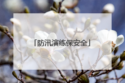 防汛演练保安全