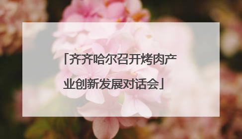 齐齐哈尔召开烤肉产业创新发展对话会