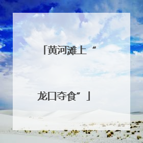黄河滩上“龙口夺食”