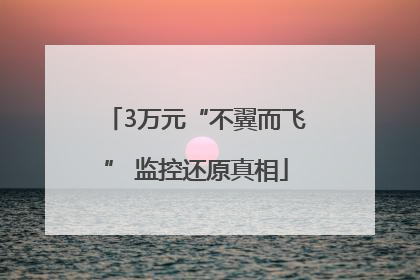 3万元“不翼而飞” 监控还原真相