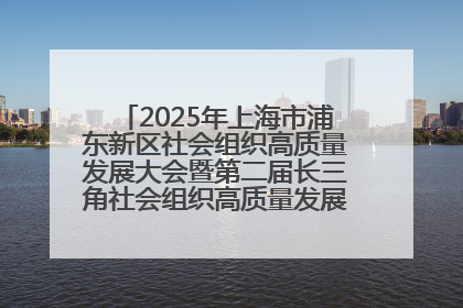 2025年上海市浦东新区社会组织高质量发展大会暨第二届长三角社会组织高质量发展峰会成功举办