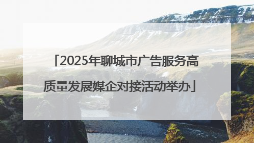 2025年聊城市广告服务高质量发展媒企对接活动举办