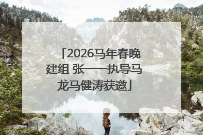 2026马年春晚建组 张一一执导马龙马健涛获邀