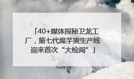 40+媒体探秘卫龙工厂，第七代魔芋爽生产线迎来首次“大检阅”