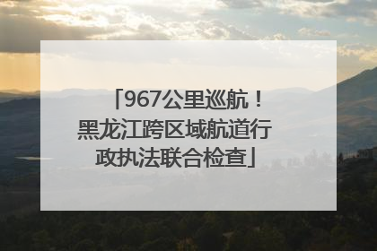 967公里巡航！黑龙江跨区域航道行政执法联合检查