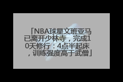 NBA球星文班亚马已离开少林寺，完成10天修行：4点半起床，训练强度高于武僧